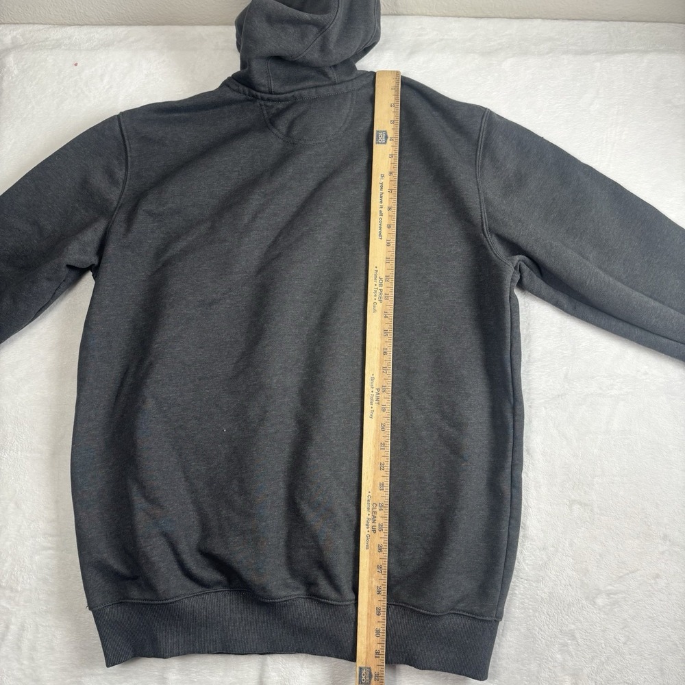 Carhartt Original Fit Grey Rain Defender LS Fleece Hoodie Men's Large Tall - Picture 9 of 10